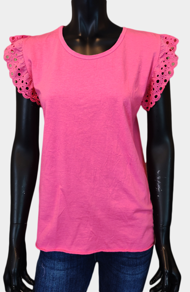 Polera Manguita Broderie - Imagen 4