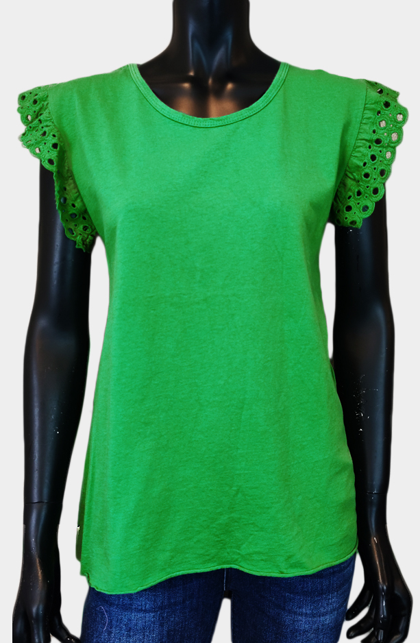 Polera Manguita Broderie - Imagen 6