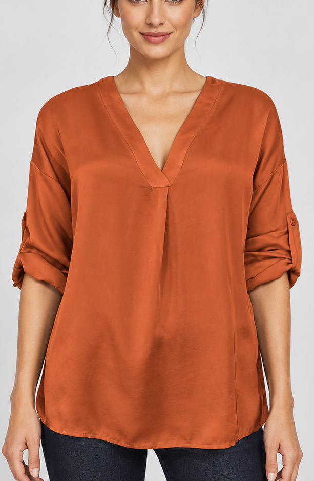 Blusa Satin V - Imagen 4